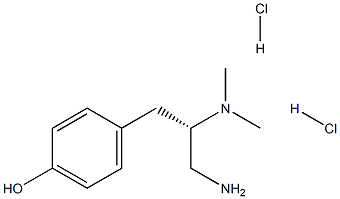 (S)-4-(3-AMINO-2-(DIMETHYLAMINO)PROPYL)PHENOL 2HCL Structure