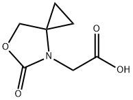 2-(5-OXO-6-OXA-4-AZASPIRO[2.4]HEPTAN-4-YL)ACETIC ACID Structure