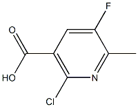 2-CHLORO-5-FLUORO-6-METHYLNICOTINIC ACID Structure