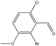 2-BROMO-6-CHLORO-3-METHOXYBENZALDEHYDE Structure