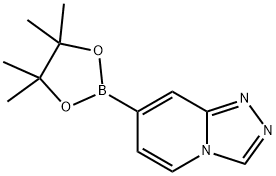 7-(4,4,5,5-TETRAMETHYL-1,3,2-DIOXABOROLAN-2-YL)-[1,2,4]TRIAZOLO[4,3-A]PYRIDINE Structure