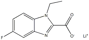 Lithium 1-ethyl-5-fluoro-1H-benzo[d]imidazole-2-carboxylate 구조식 이미지