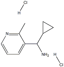 Cyclopropyl(2-methylpyridin-3-yl)methanamine dihydrochloride 구조식 이미지