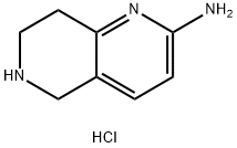 5,6,7,8-tetrahydro-1,6-naphthyridin-2-amine hydrochloride Structure