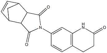 2-(2-oxo-1,2,3,4-tetrahydroquinolin-7-yl)-3a,4,7,7a-tetrahydro-1H-4,7-methanoisoindole-1,3(2H)-dione Structure