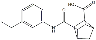 3-((3-ethylphenyl)carbamoyl)bicyclo[2.2.1]heptane-2-carboxylic acid Structure