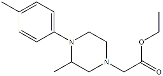 ethyl 2-(3-methyl-4-(p-tolyl)piperazin-1-yl)acetate 구조식 이미지