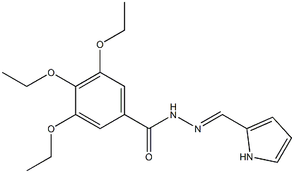 (E)-N'-((1H-pyrrol-2-yl)methylene)-3,4,5-triethoxybenzohydrazide Structure