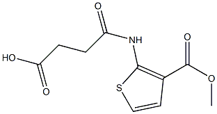 4-((3-(methoxycarbonyl)thiophen-2-yl)amino)-4-oxobutanoic acid Structure