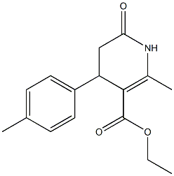 ethyl 2-methyl-6-oxo-4-(p-tolyl)-1,4,5,6-tetrahydropyridine-3-carboxylate Structure