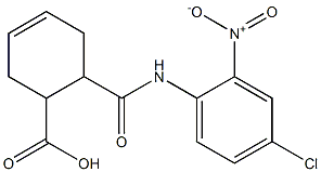 6-((4-chloro-2-nitrophenyl)carbamoyl)cyclohex-3-enecarboxylic acid Structure