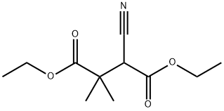 Succinic acid, 3-cyano-2,2-dimethyl-, diethyl ester (6CI) Structure