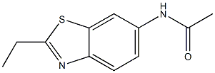 벤조티아졸,6-아세트아미도-2-에틸-(6CI) 구조식 이미지