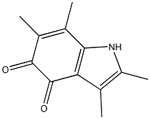 인돌-4,5-디온,2,3,6,7-테트라메틸-(6CI) 구조식 이미지