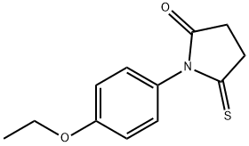 Succinimide,  N-(p-ethoxyphenyl)-1-thio-  (6CI) Structure