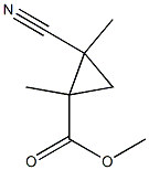 시클로프로판카르복실산,2-시아노-1,2-디메틸-,메틸에스테르(6CI) 구조식 이미지