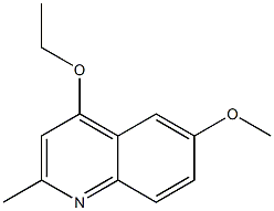 퀴날딘,4-에톡시-6-메톡시-(6CI) 구조식 이미지