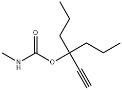 Carbamic acid, methyl-, 1,1-dipropyl-2-propynyl ester (6CI) Structure