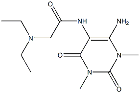 Uracil,  6-amino-5-(2-diethylaminoacetamido)-1,3-dimethyl-  (6CI) Structure