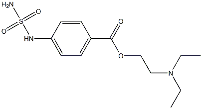 벤조산,p-설파모일아미노-,2-디에틸아미노에틸에스테르(6CI) 구조식 이미지