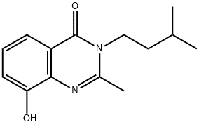 4(3H)-Quinazolinone,  8-hydroxy-3-isopentyl-2-methyl-  (6CI) 구조식 이미지