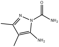 피라졸-1-카르복사미드,5-아미노-3,4-디메틸-(6CI) 구조식 이미지