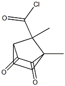 7-Norbornanecarbonyl chloride, 1,7-dimethyl-2,3-dioxo- (6CI) Structure