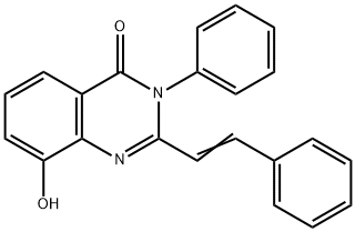 4(3H)-Quinazolinone,  8-hydroxy-3-phenyl-2-styryl-  (6CI) 구조식 이미지