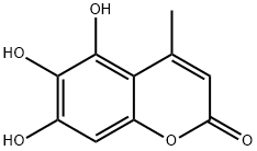 Coumarin, 5,6,7-trihydroxy-4-methyl- (6CI) Structure