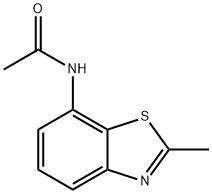 Benzothiazole, 7-acetamido-2-methyl- (6CI) Structure