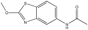 Benzothiazole, 5-acetamido-2-methoxy- (6CI) Structure