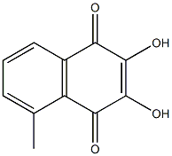 1,4-나프토퀴논,2,3-디히드록시-5-메틸-(6CI) 구조식 이미지