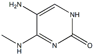 2(1H)-Pyrimidinone, 5-amino-4-methylamino- (6CI) 구조식 이미지