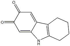 카르바졸-2,3-디온,5,6,7,8-테트라히드로-(6CI) 구조식 이미지