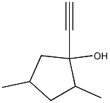Cyclopentanol, 1-ethynyl-2,4-dimethyl- (6CI) Structure