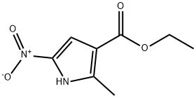 Pyrrole-3-carboxylic acid, 2-methyl-5-nitro-, ethyl ester (6CI) Structure