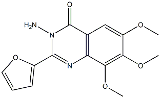 4(3H)-Quinazolinone,  3-amino-2-(2-furyl)-6,7,8-trimethoxy-  (6CI) Structure