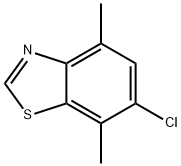 Benzothiazole, 6-chloro-4,7-dimethyl- (6CI) Structure