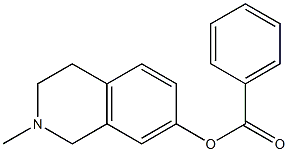 7-이소퀴놀리놀,1,2,3,4-테트라하이드로-2-메틸-,벤조에이트(6CI) 구조식 이미지