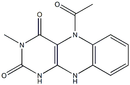 Alloxazine,  5-acetyl-5,10-dihydro-3-methyl-  (6CI) Structure