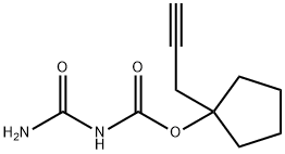 Cyclopentanol, 1-(2-propynyl)-, allophanate (6CI) Structure