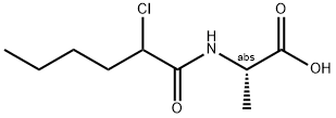 Alanine,  N-(2-chlorohexanoyl)-,  DL-  (6CI) Structure