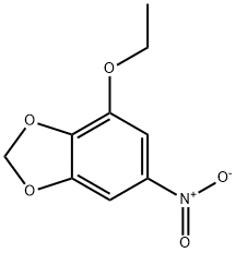 벤젠,1-에톡시-2,3-메틸렌디옥시-5-니트로-(6CI) 구조식 이미지