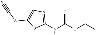 2-Thiazolecarbamic  acid,  5-thiocyanato-,  ethyl  ester  (6CI) Structure