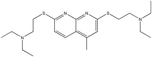 Ethanamine, 2,2-[(4-methyl-1,8-naphthyridine-2,7-diyl)bis(thio)]bis[N,N-diethyl- (9CI) 구조식 이미지