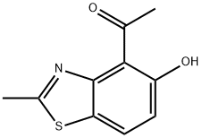 케톤,5-히드록시-2-메틸-4-벤조티아졸릴메틸(8Cl) 구조식 이미지