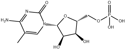 시티딘,5-메틸-,5'-(인산이수소)(8CI) 구조식 이미지