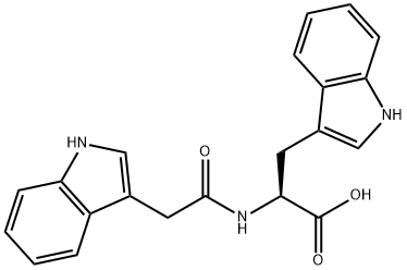 Tryptophan, N-indol-3-ylacetyl- (6CI) Structure