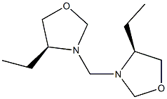 옥사졸리딘,3,3-메틸렌비스[4-에틸-,(4S,4S)-(9CI) 구조식 이미지