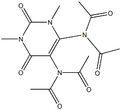 Acetamide,  N,N-(1,2,3,6-tetrahydro-1,3-dimethyl-2,6-dioxo-4,5-pyrimidinediyl)bis[N-acetyl-  (9CI) 구조식 이미지